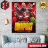 Congratulations Manchester United Is Winner FA Cup 2024 Home Decor Poster Canvas