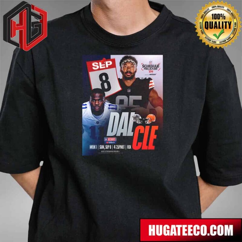 Cowboys Vs Browns In Week 1 NFL Schedule Release Wednesday 8pm Et On NFLN ESPN2 Unisex T-Shirt