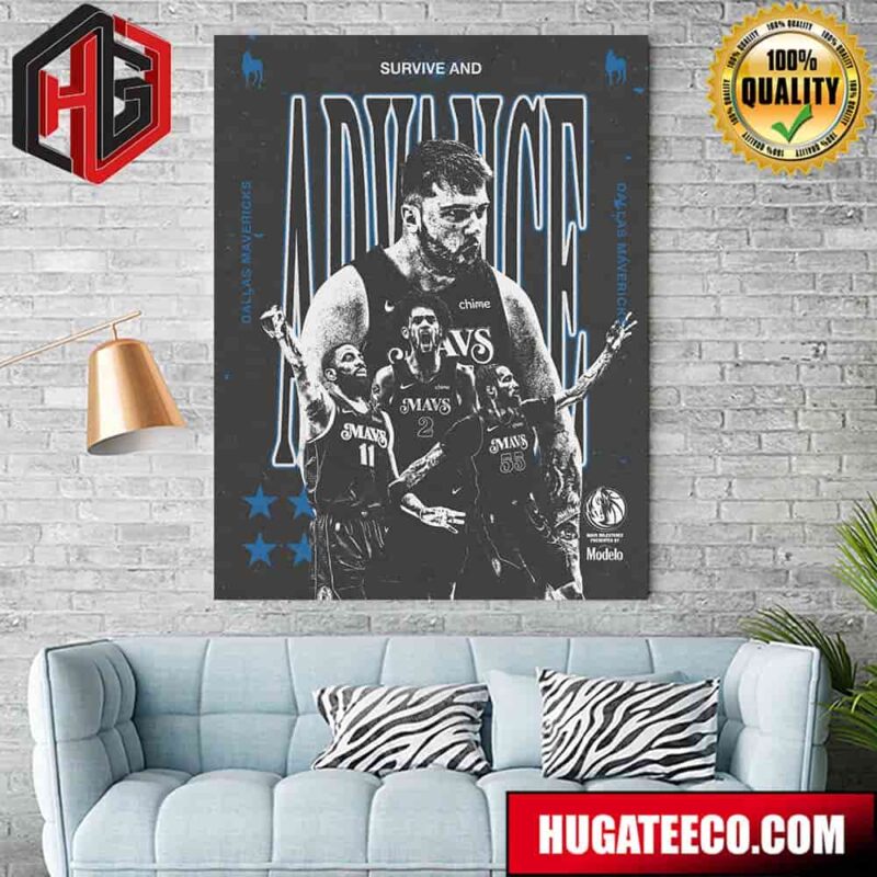 Dallas Mavericks NBA Survive And Advance Western Conference Finals Bound Poster Canvas