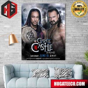 Damian Priest Will Defend His World Heavyweight Championship Against Drew at WWE Castle On Saturday June 15 Poster Canvas