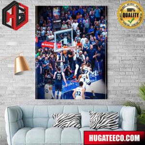 Daniel Gafford Dallas Mavericks One Hand For The Lob Finishing Touches On Game 3 Vs Minnesota Timberwolves Home Decor Poster Canvas