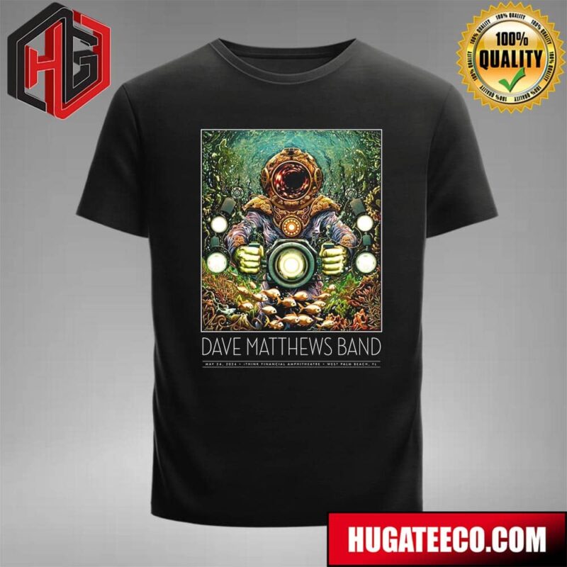 Dave Matthews Band May 24th 2024 Ithink Financial Amphitheatre West Palm Beach Fl T-Shirt