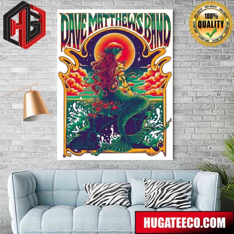 Dave Matthews Band May 29th 2024 Daily’s Place Jacksonville Fl Poster Canvas