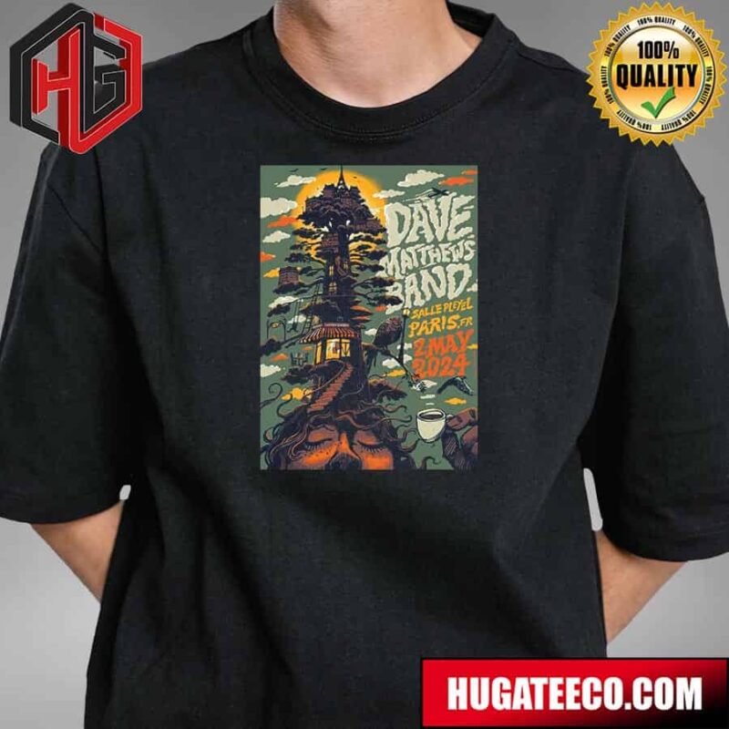 Dave Matthews Band Show On May 2 2024  In Paris At Salle Pleyel T-Shirt