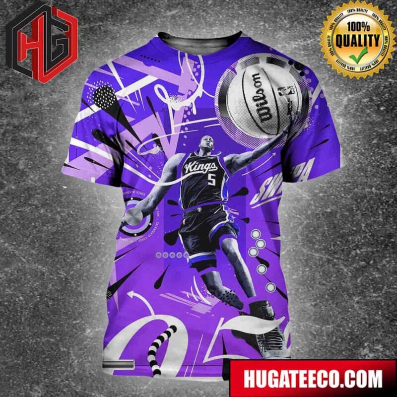 De’aaron Martez Fox Sacramento Kings NBA Incredible Design 3D T-Shirt