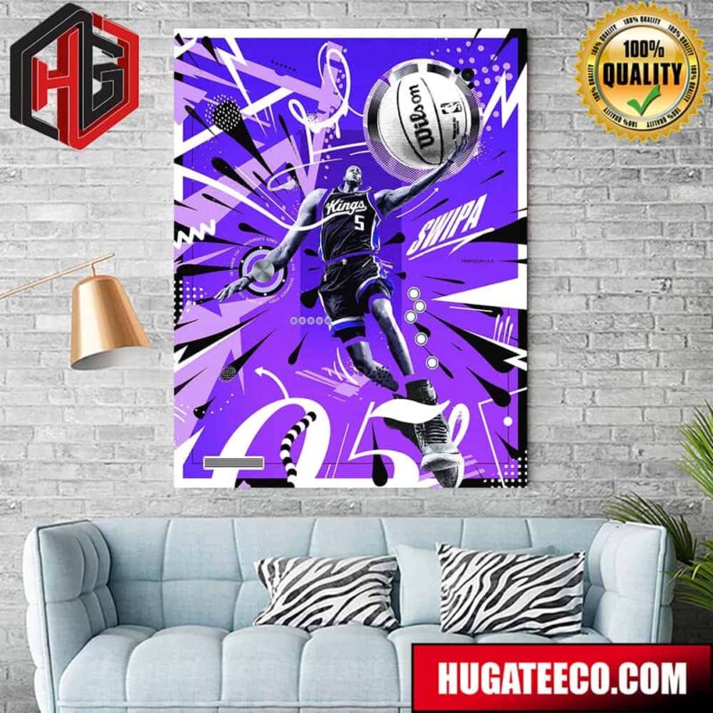 De’aaron Martez Fox Sacramento Kings NBA Incredible Design Home Decor Poster Canvas