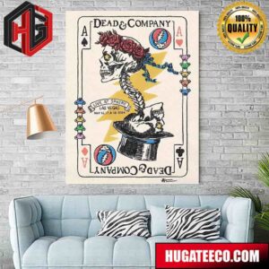 Dead And Company Limited Cards Live At Sphere Las Vegas May 16-17-18 2024 Grateful Dead Home Decor Poster Canvas