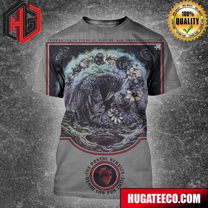 Death Cab For Cutie And The Postal Service Show In Vancouver At Doug Mitchell Thunderbird Sports Centre 3D T-Shirt