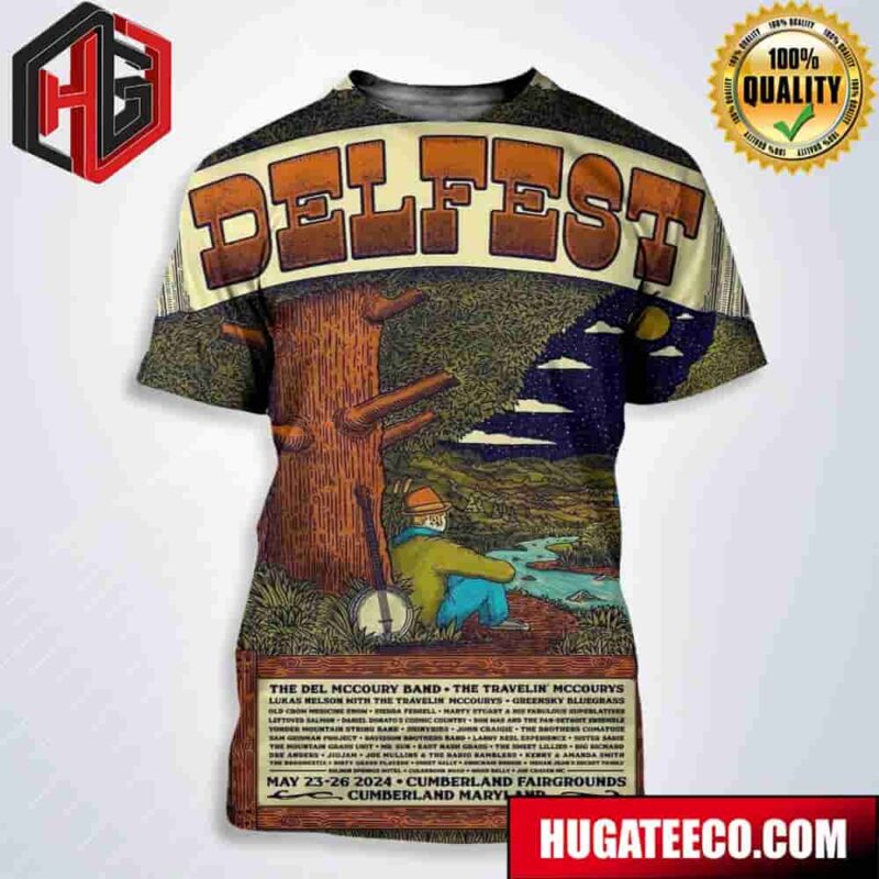 Delfest Festival On May 23-26 At Cumberland Fairgrounds Cumberland Maryland All Over Print T-Shirt