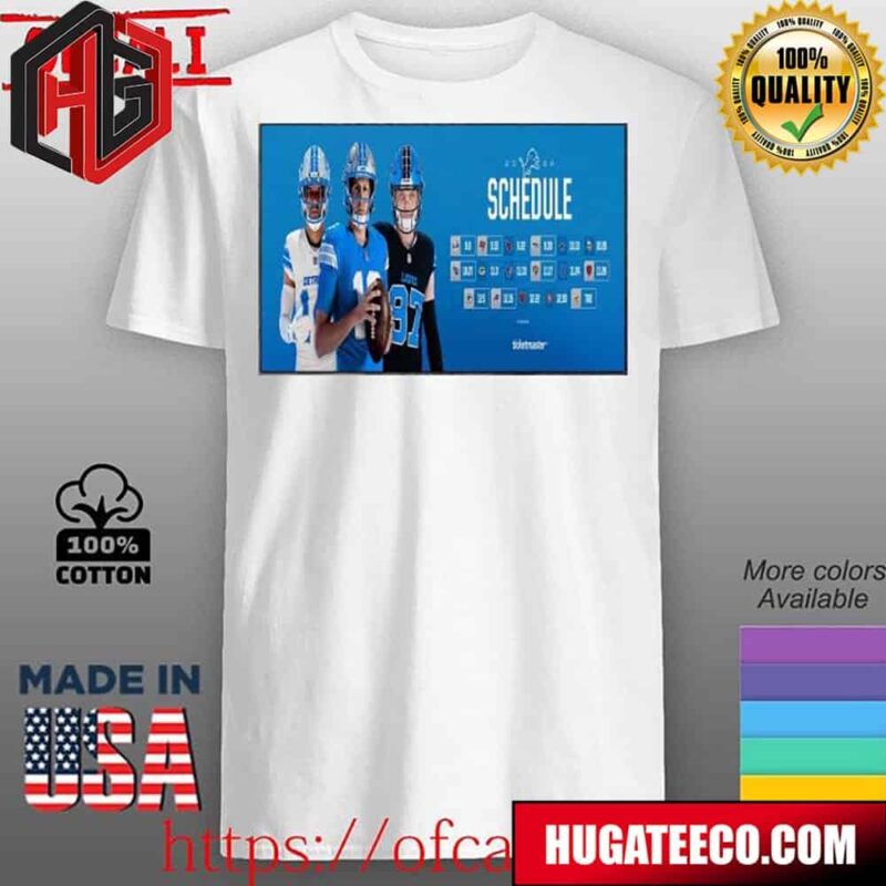 Detroit Lions Announced Their New Season NFL 2024 Poster Unisex T-Shirt