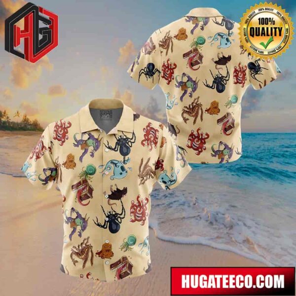 Dungeons And Dragons Pattern Button Up Animeape Hawaiian Shirt