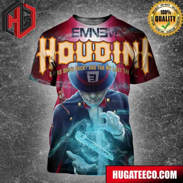 Eminem Announces New Single Houdini Releasing May 31 2024 3D T-Shirt
