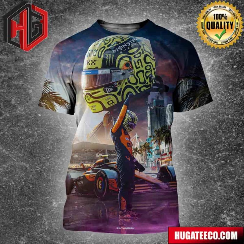 F1 Lando Norris Miami Gp Winner Poster All Over Print Shirt