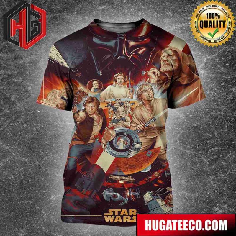 Fantastic Poster For Star Wars By Martin Ansin 3D T-Shirt