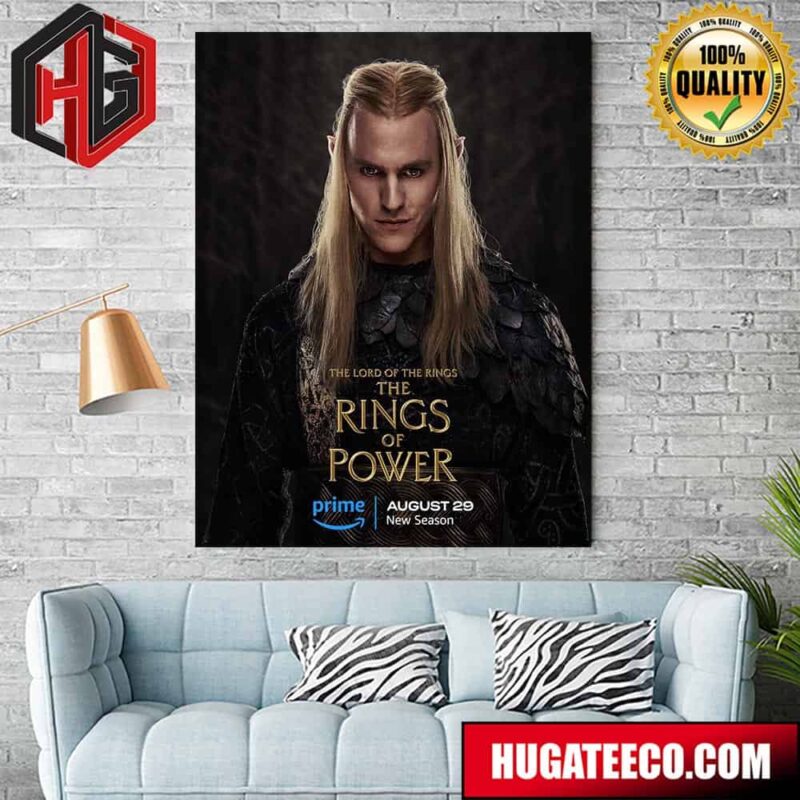 First Poster For The Lord Of The Rings The Rings Of Power Season 2 Releasing On Prime Video On August 29 2024 Poster Canvas