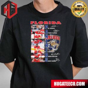 Florida Panthers NHL Team Players With Signatures Fan Gifts T-Shirt