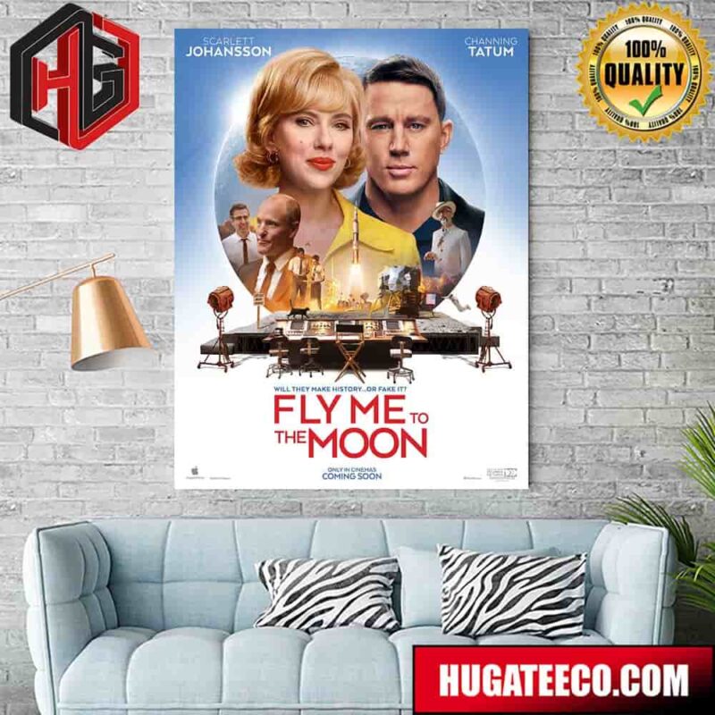 Fly Me To The Moon Releasing In Theaters On July 12 Home Decor Poster Canvas Fly Me To The Moon Releasing In Theaters On July 12 Home Decor Poster Canvas