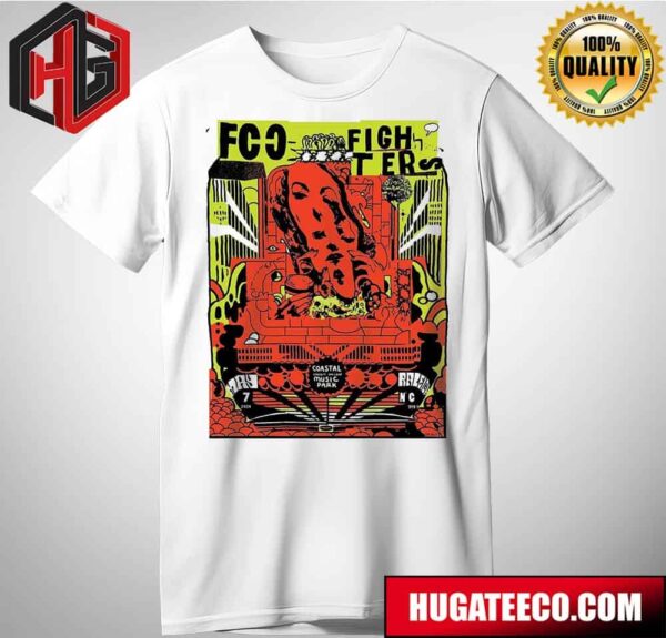 Foo Fighters Coastal Credit Union Music Park At Walnut Creek Raleigh Tonight May 7 2024 T-Shirt Hoodie