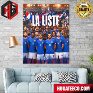 France National Football Team Full Squad For Euro 2024 Home Decor Poster Canvas