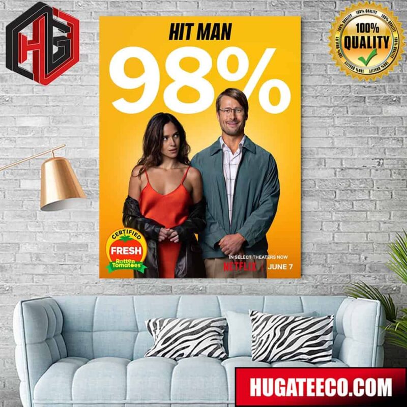 Fresh Kill Hit Man 98 Percentage In Select Theaters Now On Netflix June 7th Poster Canvas