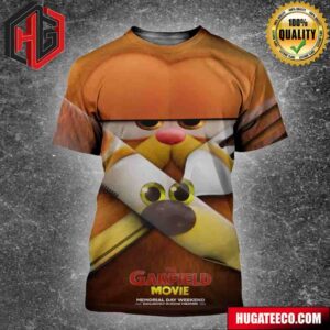 Funny Deadpool Themed The Garfield Movie Poster Releasing In Theaters On May 24 All Over Print Shirt