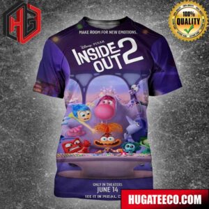 Funny Poster For Pixar?s Inside Out 2 Make Room For New Emotions Releasing In Theaters On June 14 3D T-Shirt