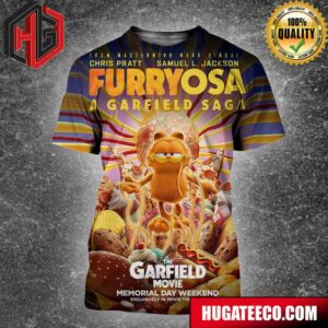 Funny The Garfield Movie Furryosa A Garfield Saga In Theaters Memorial Day Weekend All Over Print Shirt