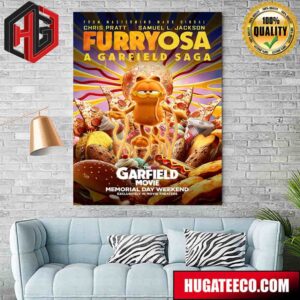 Funny The Garfield Movie Furryosa A Garfield Saga In Theaters Memorial Day Weekend Home Decor Poster Canvas