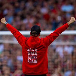 Liverpool LFC Tribute To Jurgen Klopp Thank You Luv I’ll Never Walk Alone Again Hoodie Two Sides Hoodie