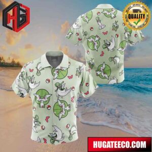 Gardevoir Pattern Pokemon Button Up Animeape Hawaiian Shirt