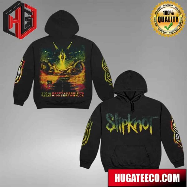 Slipknot Goat 4 25 24 Event Pappy Harriets Pioneertown CA Two Sides Hoodie