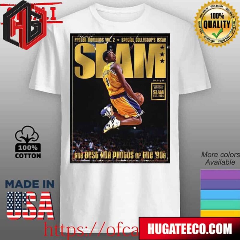 Gold Metal Best NBA Photos Of The 90s Kobe Bryant On The SLAM Magazine Poster Unisex T-Shirt