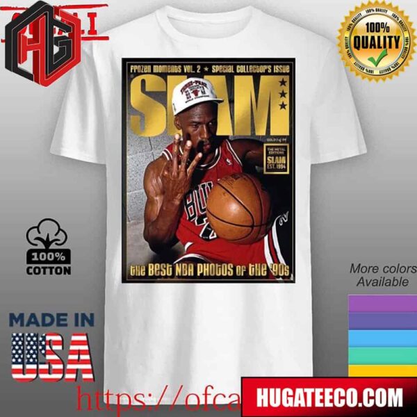 Gold Metal Best NBA Photos Of The 90s Michael Jordan On The SLAM Magazine Poster Unisex T-Shirt