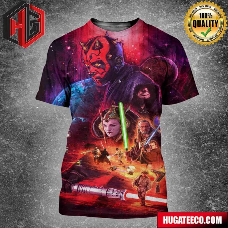Gorgeous Poster For Star Wars The Phantom Menace By Ignacio 3D T-Shirt