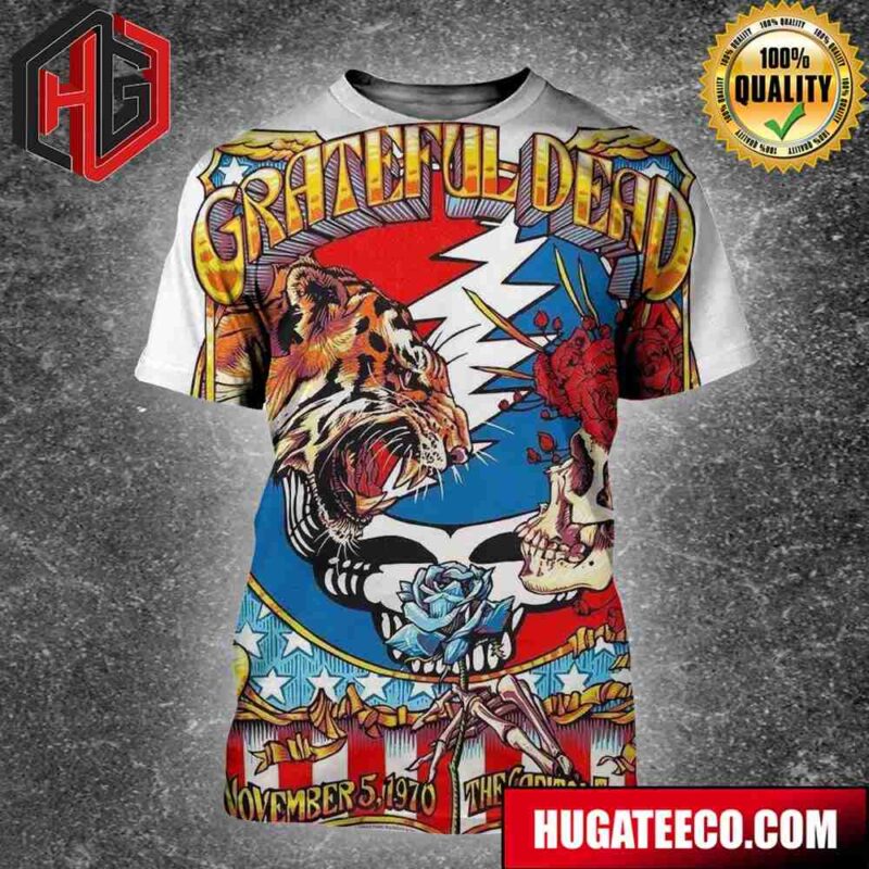 Grateful Dead Performance At The Capitol Theatre On November 5 1970 Taylor Rushing’s Limited Edition 6-Show 3D T-Shirt