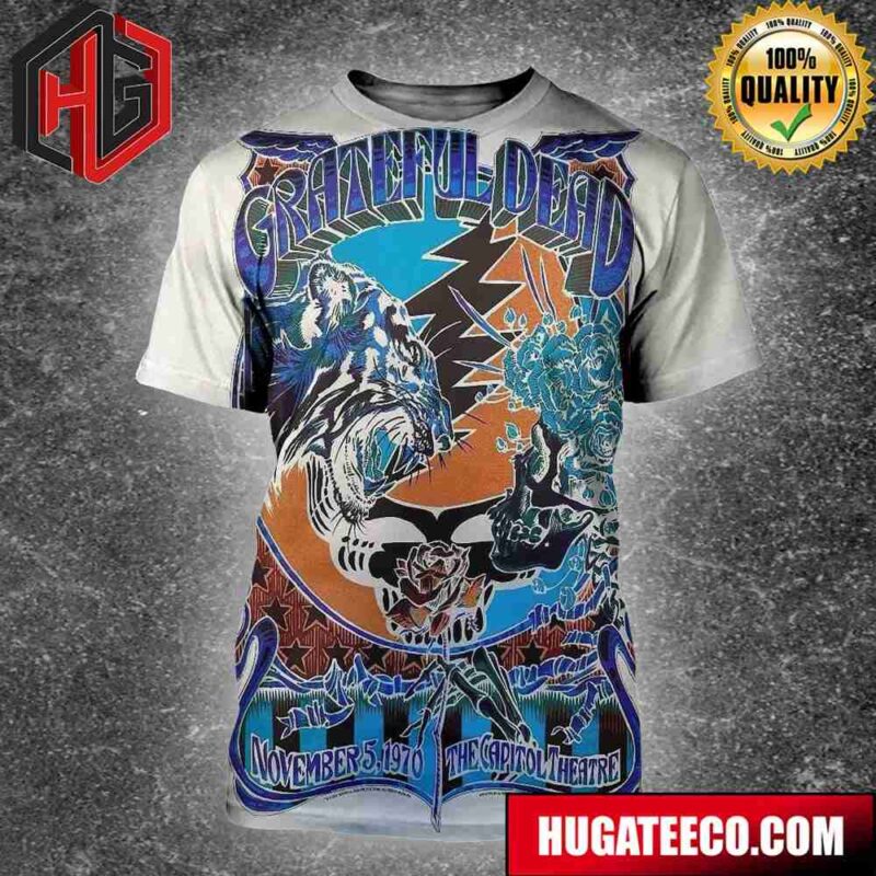 Grateful Dead Show At The Capitol Theatre On November 5 1970 Taylor Rushing’s Limited Edition 6-Show 3D T-Shirt
