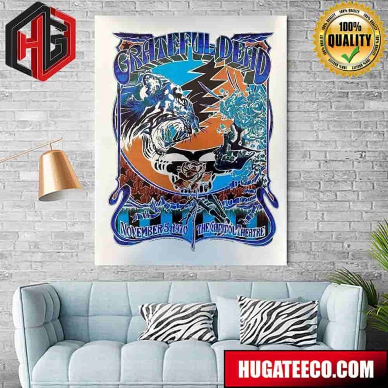 Grateful Dead?s Show At The Capitol Theatre On November 5 1970 Taylor Rushing?s Limited Edition 6-Show Home Decor Poster Canvas