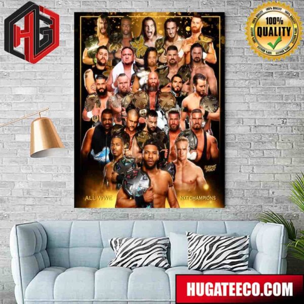 Greatest Nxt Champion Of All Time WWE Poster Canvas