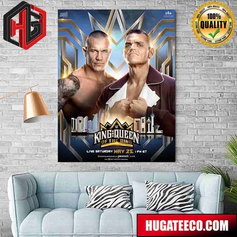Gunther And Randy Orton Face-To-Face In WWE King And Queen Of The Ring Home Decor Poster Canvas