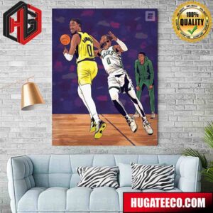 Haliburton And The Indiana Pacers Run Away With The Series Vs Milwaukee Poster Canvas