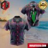 Halo Pattern Gaming Button Up Animeape Hawaiian Shirt