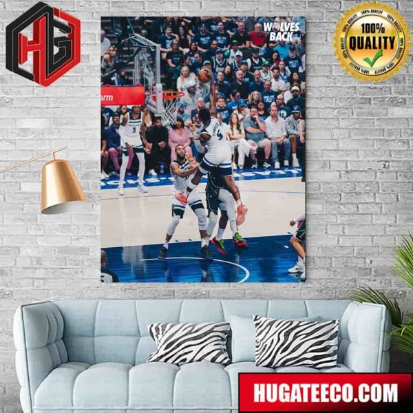 Iconic Best Moment Slam Dunk NBA In Minnesota Timberwolves Vs Dallas Mavericks Anthony Edwards Home Decor Poster Canvas