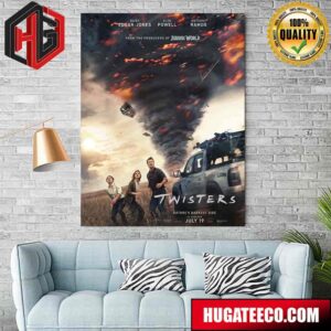 Incredible Poster For Twisters In Theaters On July 19 Home Decor Poster Canvas