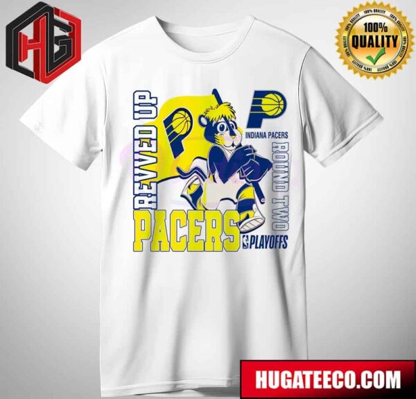 Indiana Pacers 2024 Boomer Revved Up NBA Playoffs T-Shirt