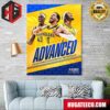 Indiana Pacers Advance To The Eastern Conference Semifinals NBA Playoffs Poster Canvas