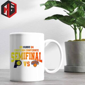 Indiana Pacers vs New York Knicks 2024 Playoffs Eastern Conference Semifinal Ceramic Mug