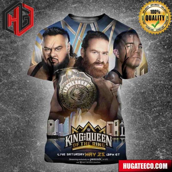 Intercontinental Champion Sami Zayn Big Bronson Reed And Chad Gable WWE King And Queen Of The Ring All Over Print Shirt