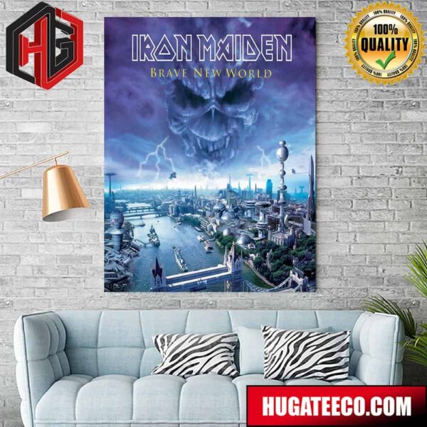 Iron Maiden Album Brave New World Will Celebrate It’s 24th Birthday Poster Canvas