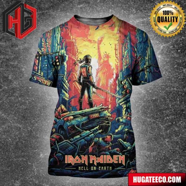 Iron Maiden Hell On Earth Dan Mumford 2024 All Over Print Shirt