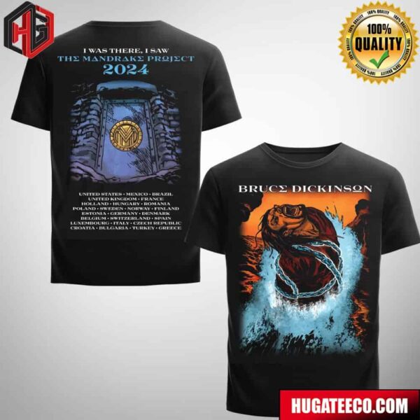 Iron Maiden The Mandrake Project 2024 Tour Necropolis Fan Gifts Merchandise T-Shirt